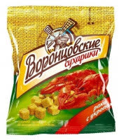Сухарики "Воронцовские" 40г. 1х28 Раки с Укропом (П-144 Р-18) Сухарики "Воронцовские" 40г. 1х28 Раки с Укропом (П-144 Р-18)