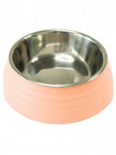 SuperDesign миска на меламиновой подставке Волна 700 мл, розовая SuperDesign миска на меламиновой подставке Волна 700 мл, розовая