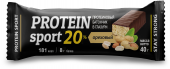 Батончик протеиновый PROTEIN SPORT 40г 1х6блх24шт Орех (77)
