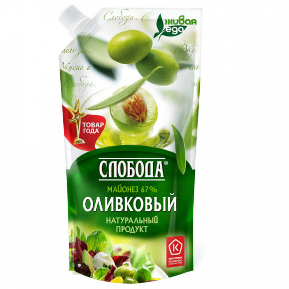Майонез оливковый 25х230мл дозат (СЛОБОДА)