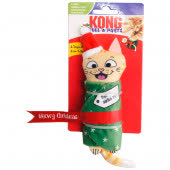 Игрушка KONG Holiday для кошек "Pull-A-Partz™" Кот-подарок, 14 см
