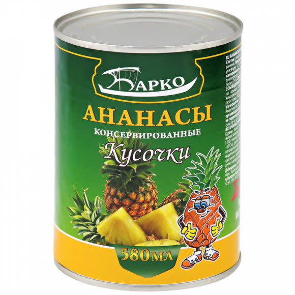 Ананасы Кусочками 24х850мл (БАРКО)