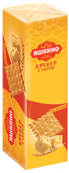 Крекер Яшкино с сыром 135 гр (упаковка 24 шт)
