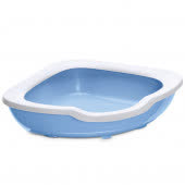 IMAC туалет-лоток для кошек угловой FRED 51х51х15,5h см, светло-голубой IMAC туалет-лоток для кошек угловой FRED 51х51х15,5h см, светло-голубой