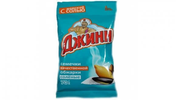 Семечки соль жаренные Джинн 70 гр (упаковка 50 шт)