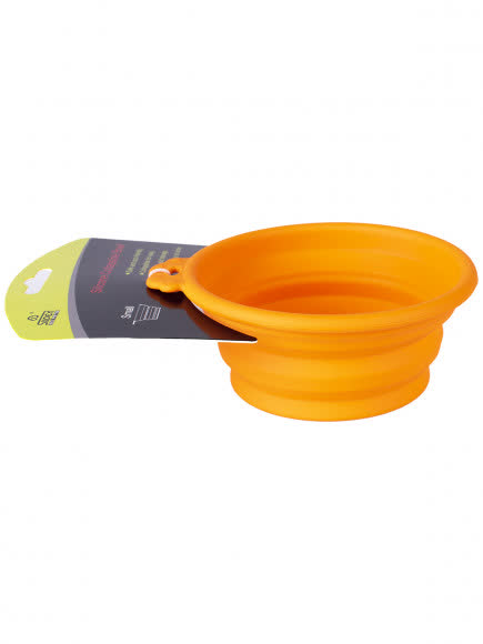 SuperDesign миска силиконовая складная малая 380 мл оранжевая SuperDesign миска силиконовая складная малая 380 мл оранжевая