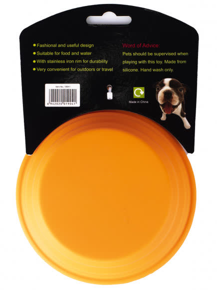 SuperDesign миска силиконовая складная малая 380 мл оранжевая SuperDesign миска силиконовая складная малая 380 мл оранжевая