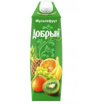 Сок Добрый мультифрукт 1 л (упаковка 12 шт)