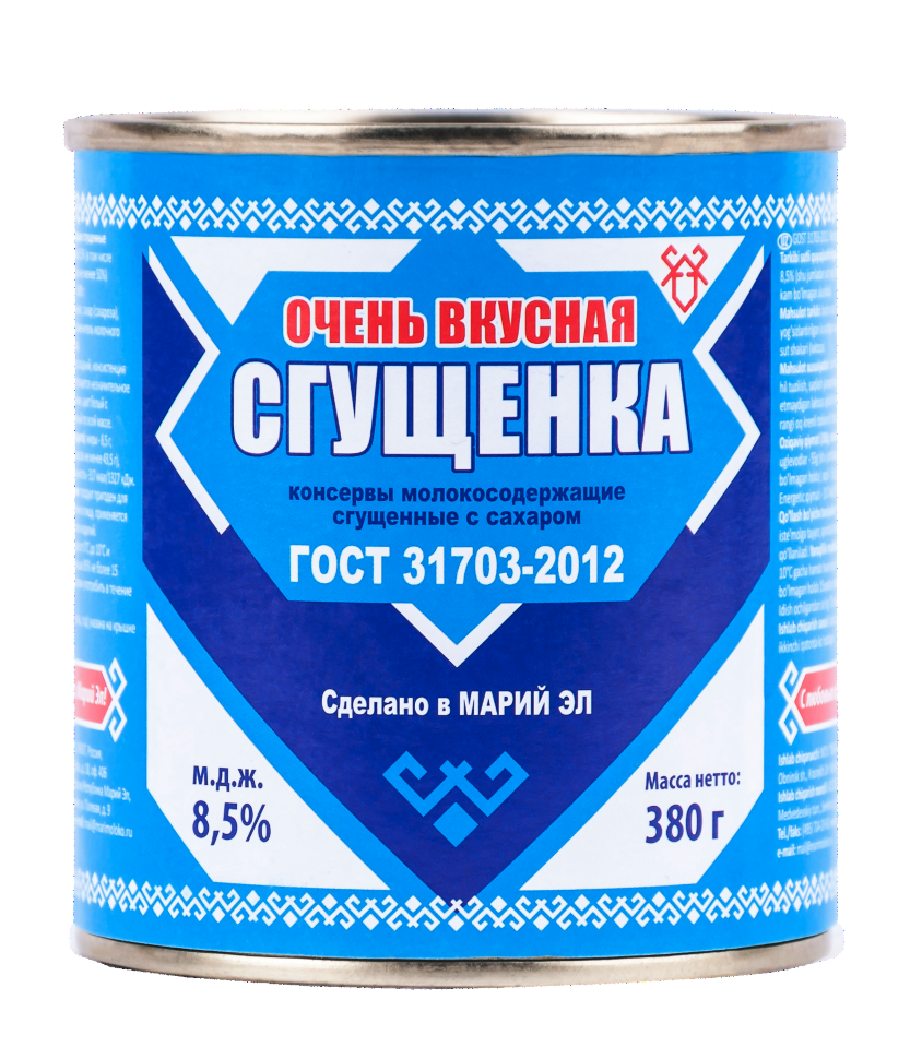 Сгущенка Очень вкусная 380 гр (упаковка 45 шт) оптом купить в Москве но ...