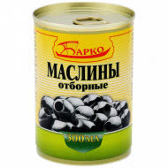 Маслины без косточки 12х280гр (БАРКО) (266) Маслины без косточки 12х280гр (БАРКО) (266)