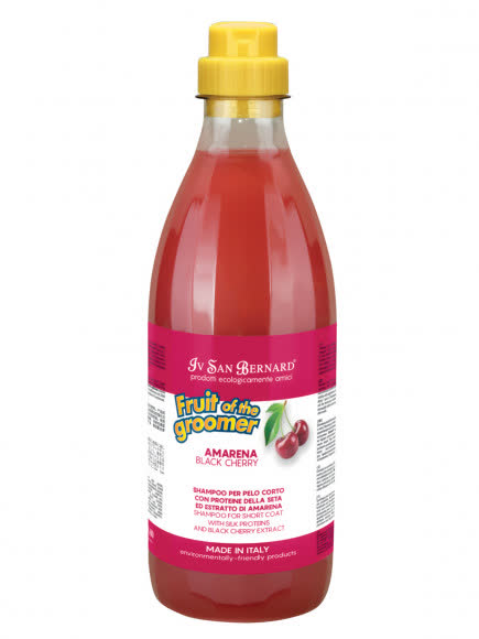 ISB Fruit of the Groomer Black Cherry Шампунь для короткой шерсти с протеинами шелка 1 л