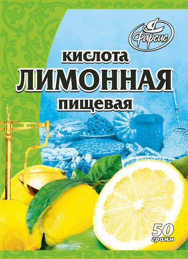 Лимонная кислота Фарсис 1 кг (упаковка 8 шт)
