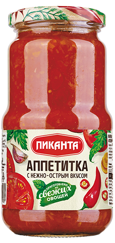 Аппетитка с нежно-острым вкусом Пиканта 520 гр (упаковка 6 шт)