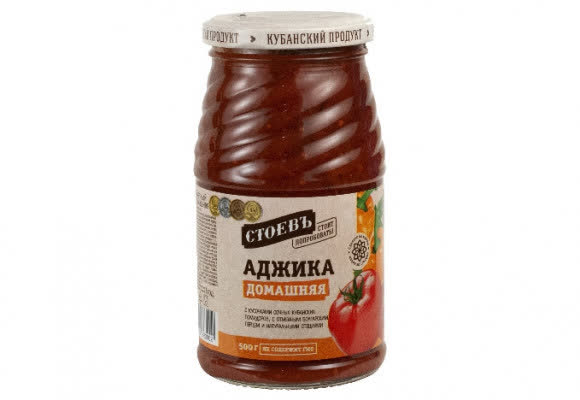 Аджика домашняя ст 12х500гр (СТОЕВЪ)
