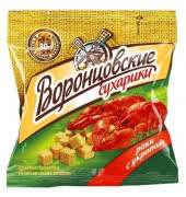 Сухарики "Воронцовские" 80г. 1х22 Раки с Укропом (П-112 Р-14) Сухарики "Воронцовские" 80г. 1х22 Раки с Укропом (П-112 Р-14)