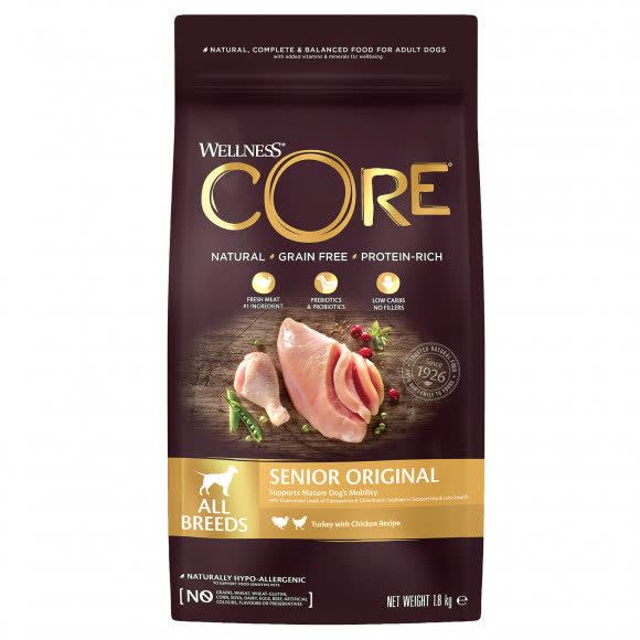 CORE Корм из индейки с курицей для пожилых собак всех пород 1,8 кг
