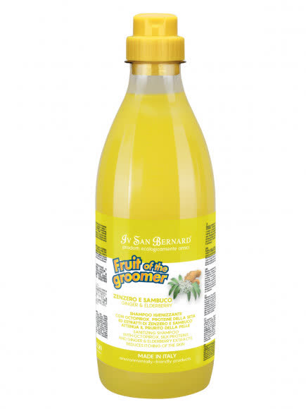ISB Fruit of the Groomer Ginger&Elderbery Шампунь для любого типа шерсти против раздражений и перхоти 1 л