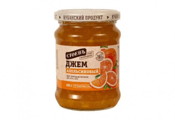 Джем Апельсиновый 12х280гр( СТОЕВЪ)