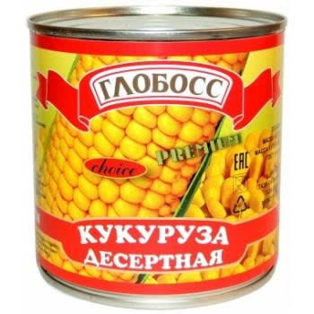 Кукуруза десертная ГОСТ Глобосс 425 мл (упаковка 24 шт)