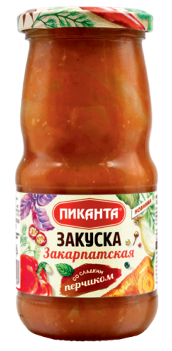 Закуска овощная астраханская Пиканта 530 гр (упаковка 6 шт)
