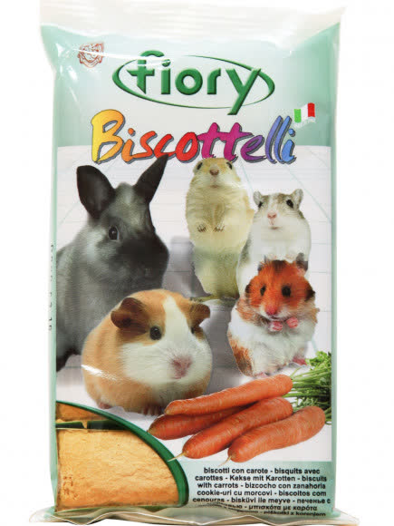 FIORY бисквиты для грызунов Biscottelli с морковью 35 г