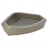 Moderna туалет-лоток угловой Corner Tray 55x45x13h см, серый Moderna туалет-лоток угловой Corner Tray 55x45x13h см, серый