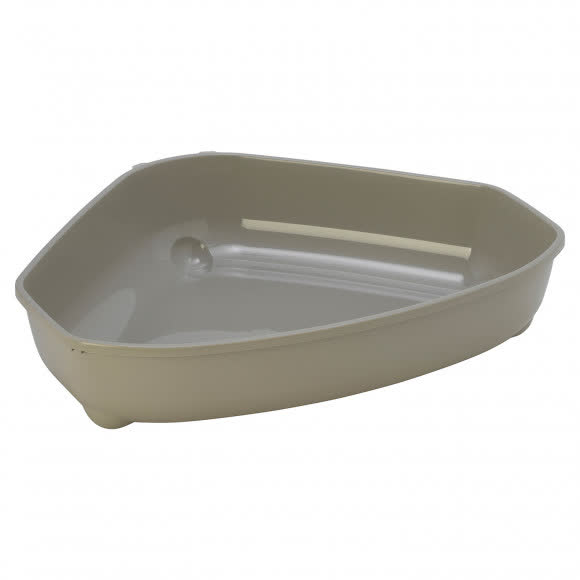 Moderna туалет-лоток угловой Corner Tray 55x45x13h см, серый Moderna туалет-лоток угловой Corner Tray 55x45x13h см, серый