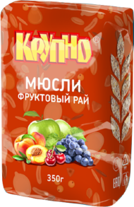 Мюсли Фруктовый рай Крупно 350 гр (упаковка 21 шт)