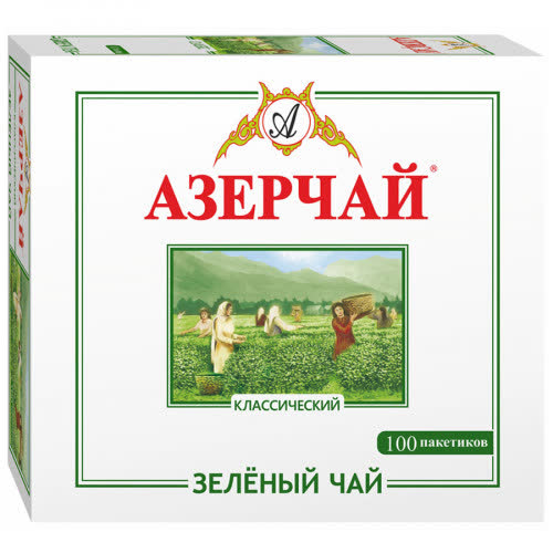 Азерчай 100 пак.1х12 Зеленый классик 1,8 гр (П-77 Р-11)